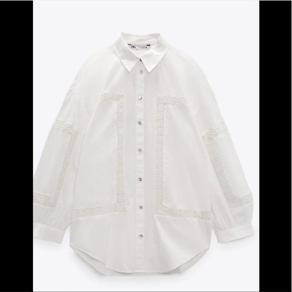 Zara Embroidered Button down shirt - Picture 3 of 3